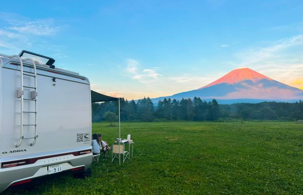 富士山の夕焼け