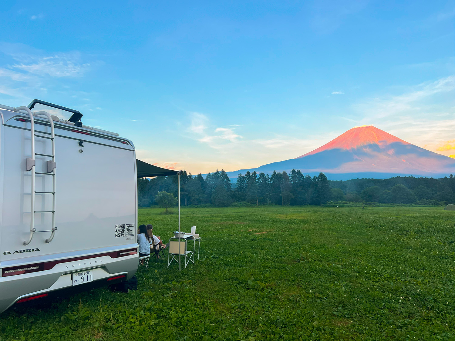 富士山の夕焼け