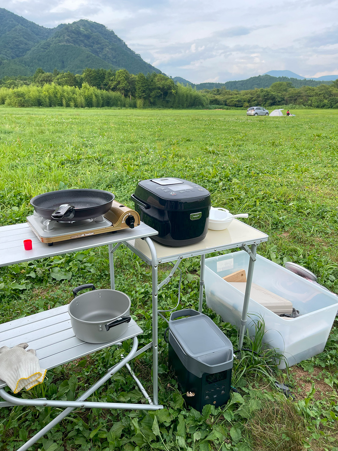 炊飯器とポータブル電源