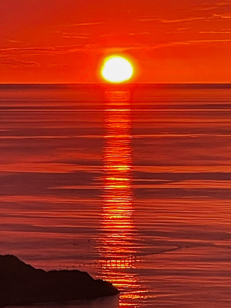 オホーツク海　夕陽台展望台