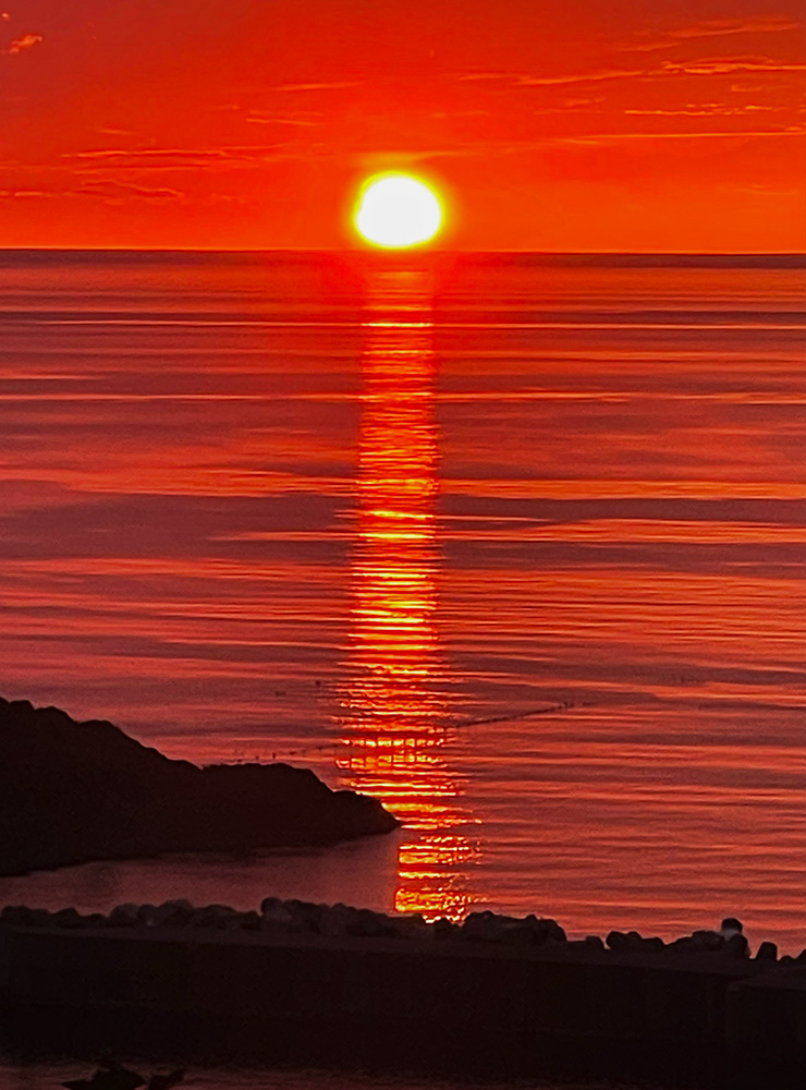 オホーツク海　夕陽台展望台