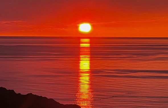 オホーツク海　夕陽台展望台
