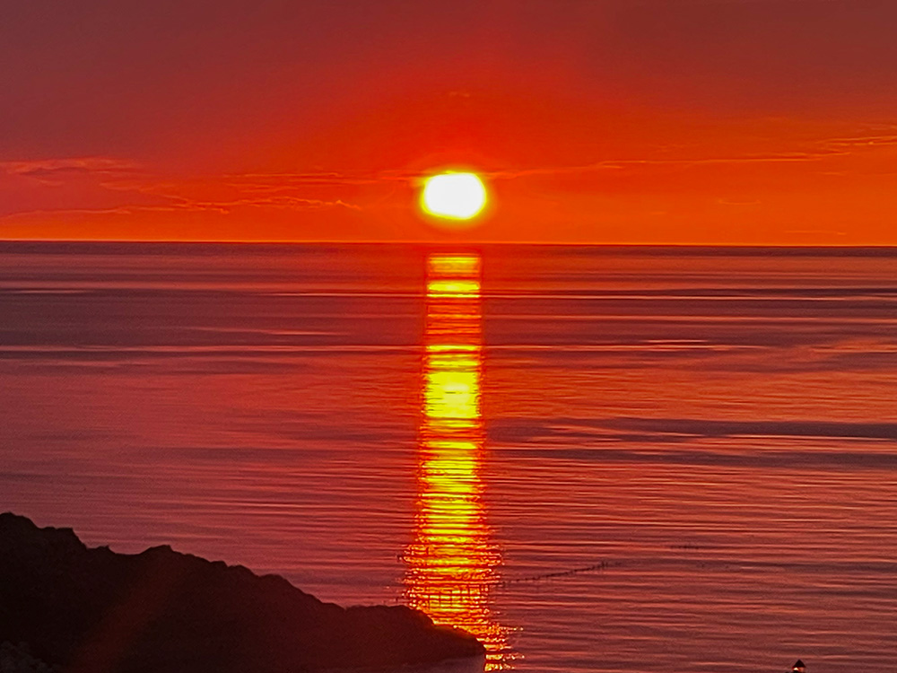 オホーツク海　夕陽台展望台